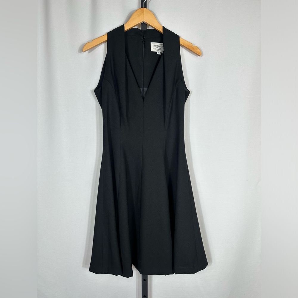 Victor Costa Boutique for Nahdree Vintage Black Dress Size 6